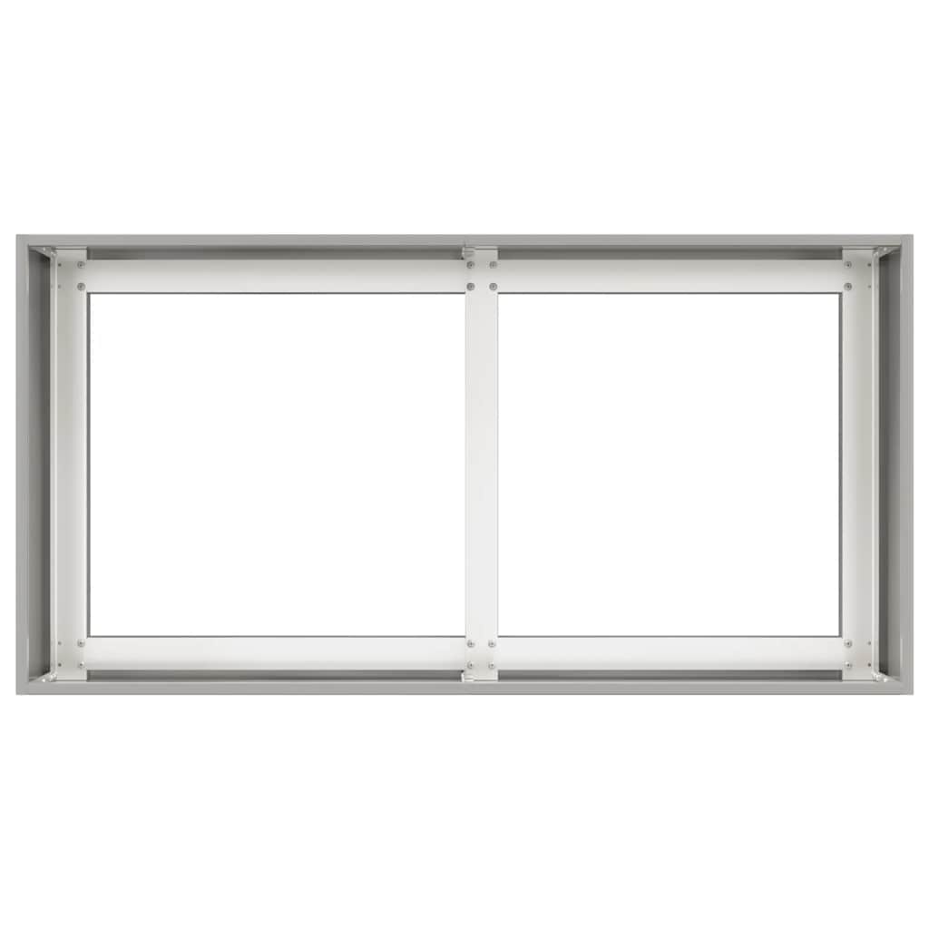 Fioriera 80x40x40 cm in Acciaio Inox