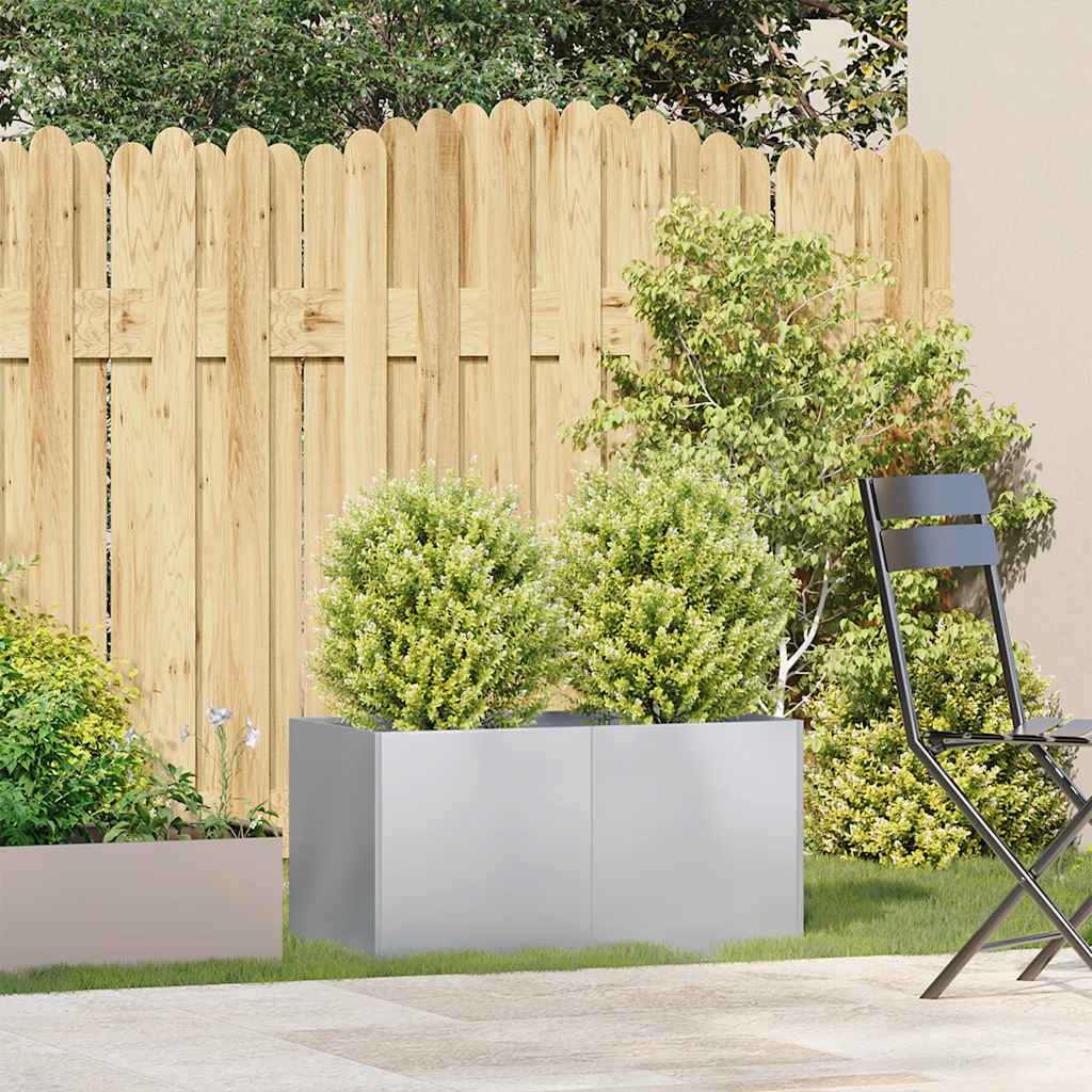 Fioriera 80x40x40 cm in Acciaio Zincato | homemem39