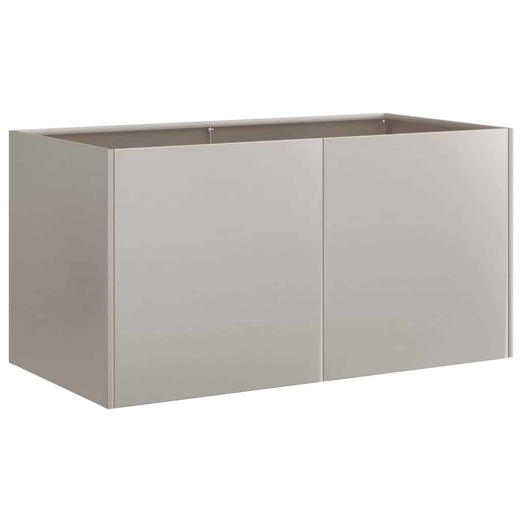 Fioriera Arrugginita 80x40x40 cm in Acciaio Corten