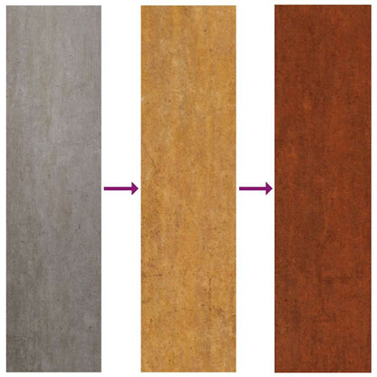 Fioriera Arrugginita 80x40x40 cm in Acciaio Corten