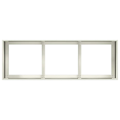 Fioriera Bianca 120x40x40 cm in Acciaio Laminato a Freddo
