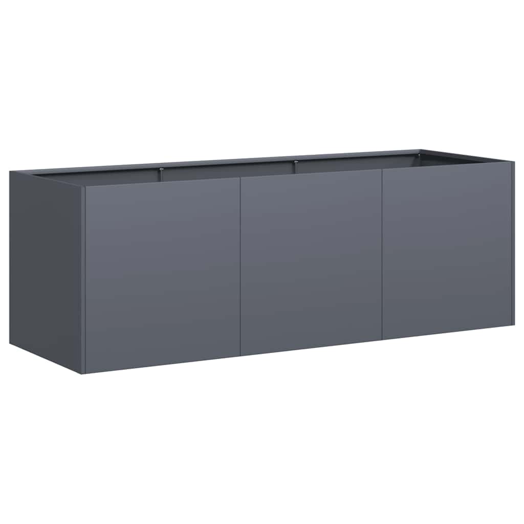 Fioriera Antracite 120x40x40 cm Acciaio laminato a freddo | homemem39