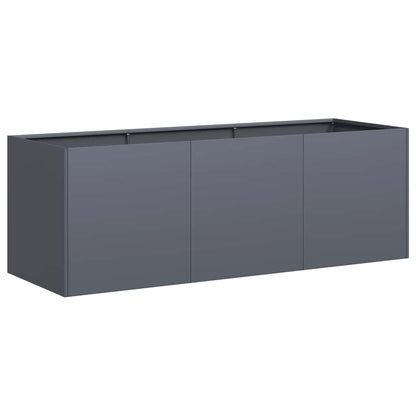 Fioriera Antracite 120x40x40 cm Acciaio laminato a freddo
