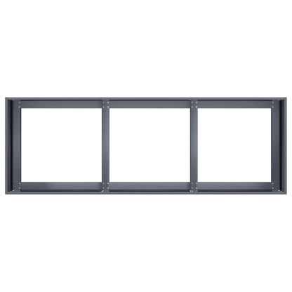Fioriera Antracite 120x40x40 cm Acciaio laminato a freddo