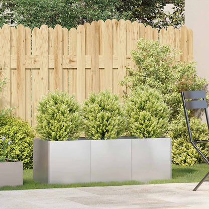 Fioriera 120x40x40 cm in Acciaio Inox