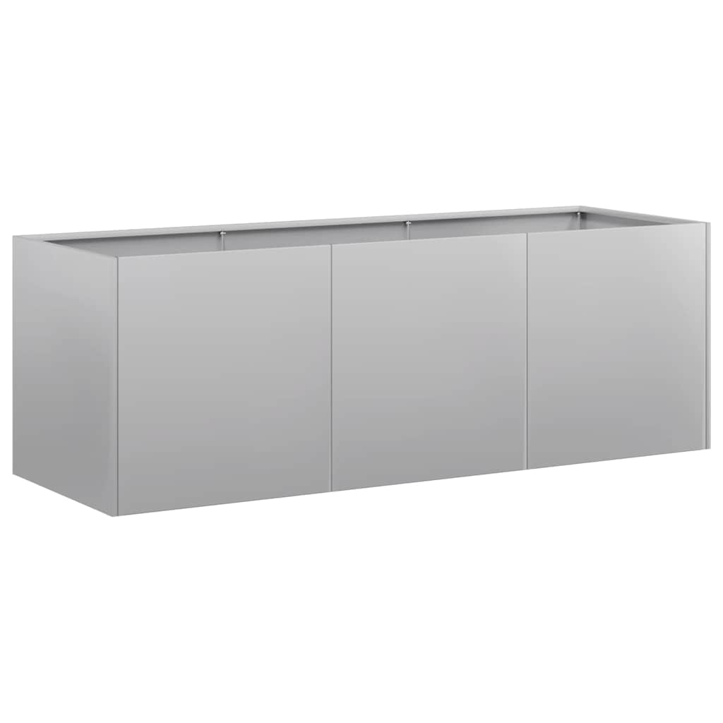 Fioriera 120x40x40 cm in Acciaio Zincato