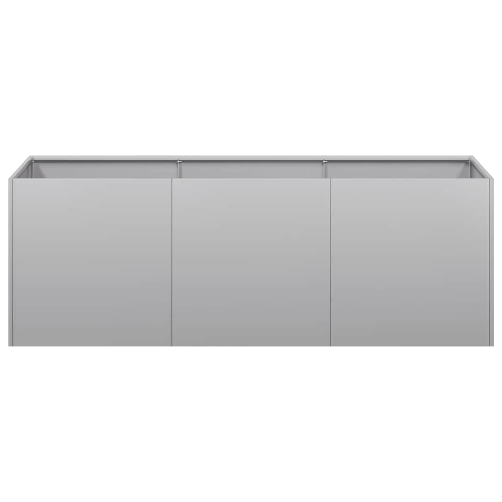 Fioriera 120x40x40 cm in Acciaio Zincato