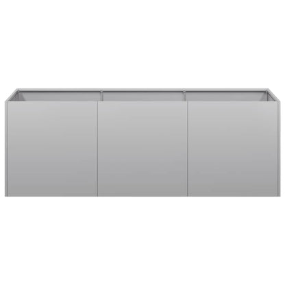 Fioriera 120x40x40 cm in Acciaio Zincato