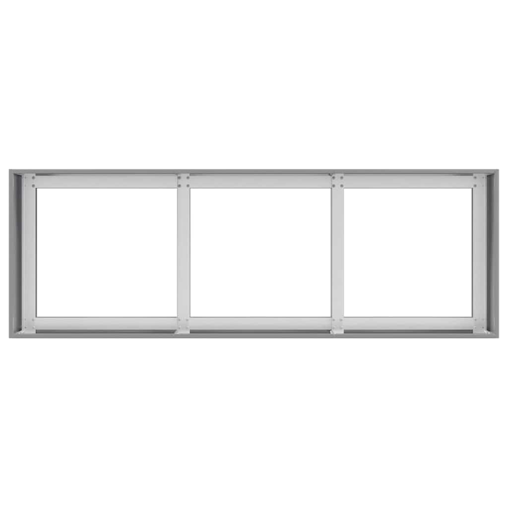 Fioriera 120x40x40 cm in Acciaio Zincato