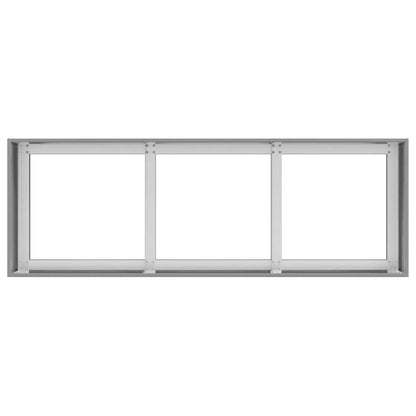 Fioriera 120x40x40 cm in Acciaio Zincato