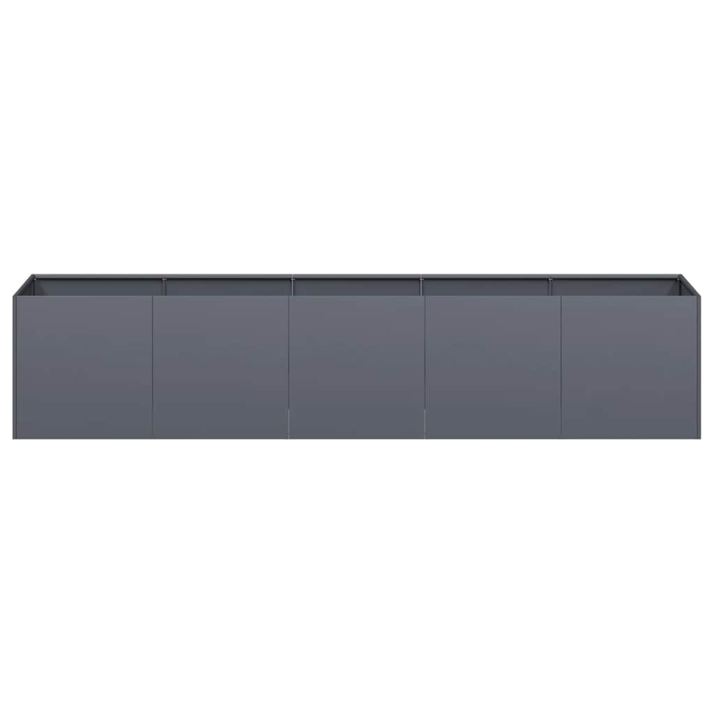 Fioriera Antracite 200x40x40 cm Acciaio laminato a freddo