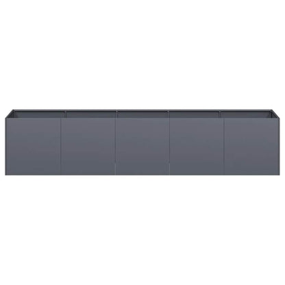 Fioriera Antracite 200x40x40 cm Acciaio laminato a freddo