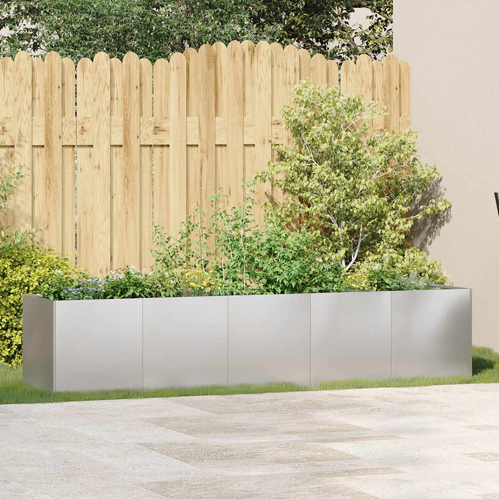 Fioriera 200x40x40 cm in Acciaio Inox