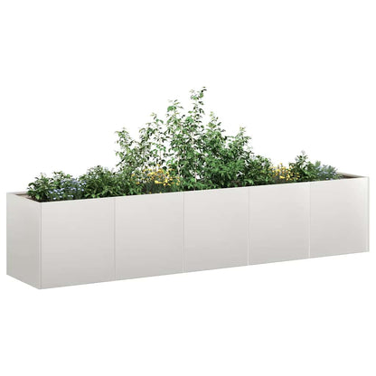 Fioriera 200x40x40 cm in Acciaio Inox | homemem39