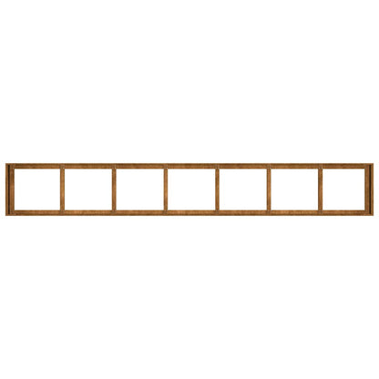 Fioriera Arrugginita 280x40x40 cm in Acciaio Corten