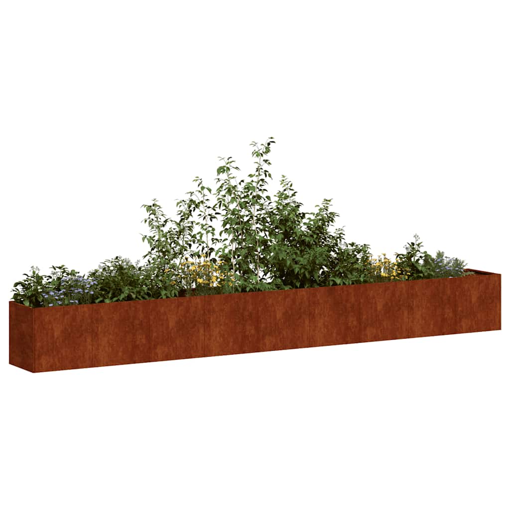 Fioriera Arrugginita in Acciaio Corten
