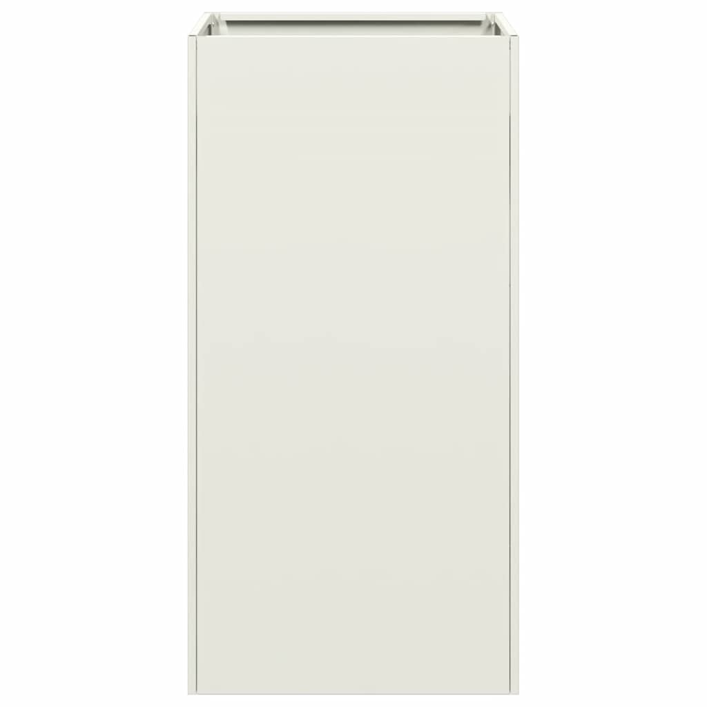 Fioriera Bianca 40x40x80 cm in Acciaio Laminato a Freddo