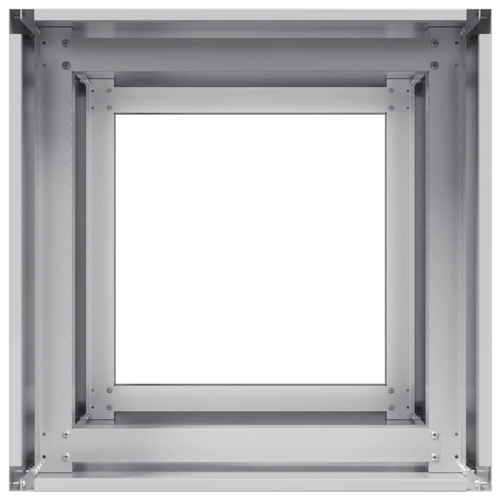 Fioriera 40x40x80 cm in Acciaio Zincato | homemem39