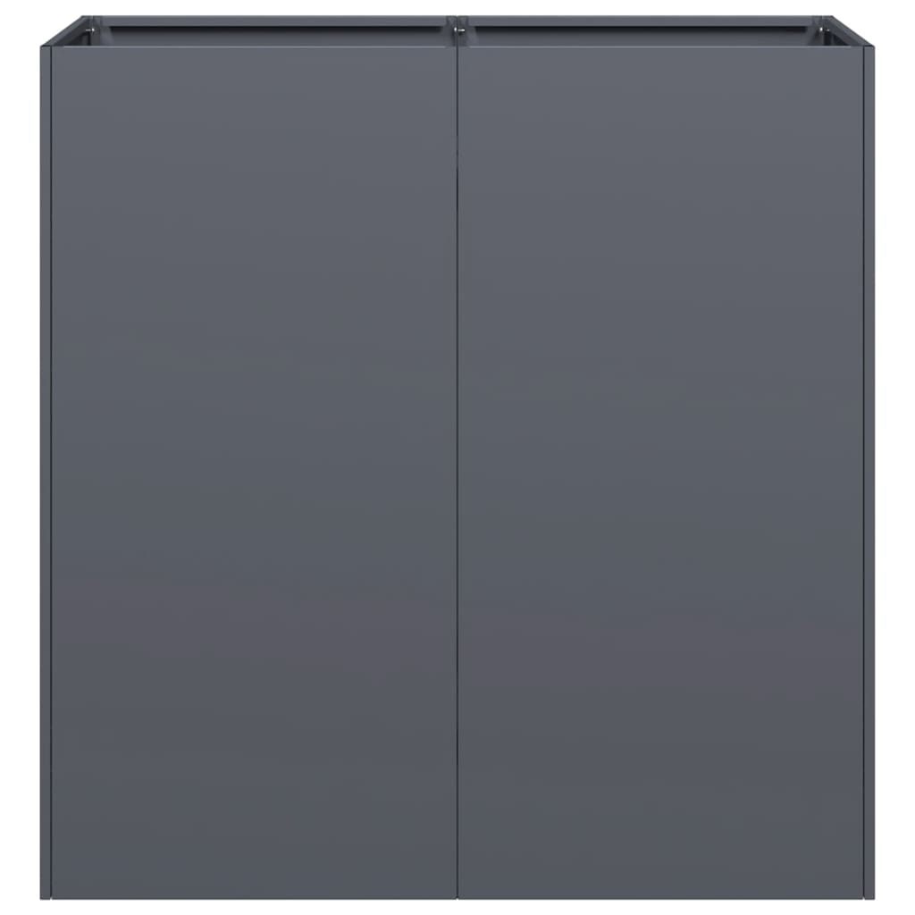 Fioriera Antracite 80x40x80 cm in Acciaio Laminato a Freddo