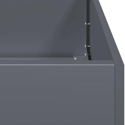 Fioriera Antracite 80x40x80 cm in Acciaio Laminato a Freddo