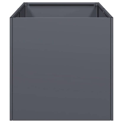 Fioriera Antracite 40x80x40 cm in Acciaio Laminato a Freddo
