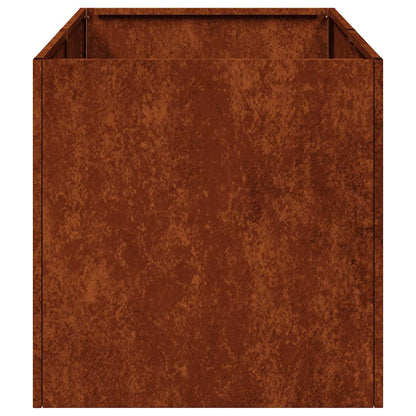 Fioriera Arrugginita 40x80x40 cm in Acciaio Corten