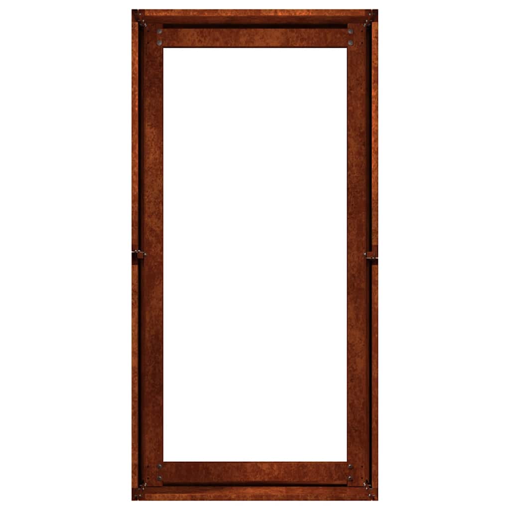 Fioriera Arrugginita 40x80x40 cm in Acciaio Corten