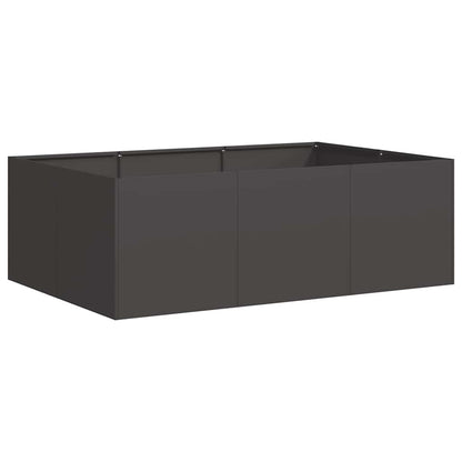 Fioriera Nera 120x80x40 cm in Acciaio