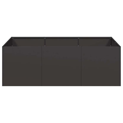 Fioriera Nera 120x80x40 cm in Acciaio