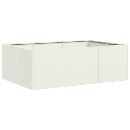 Fioriera Bianca 120x80x40 cm in Acciaio