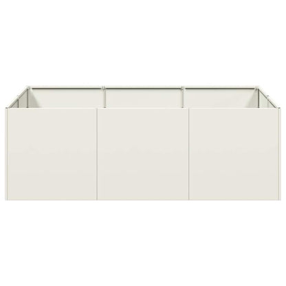 Fioriera Bianca 120x80x40 cm in Acciaio