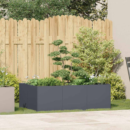 Fioriera Antracite 120x80x40 cm in Acciaio
