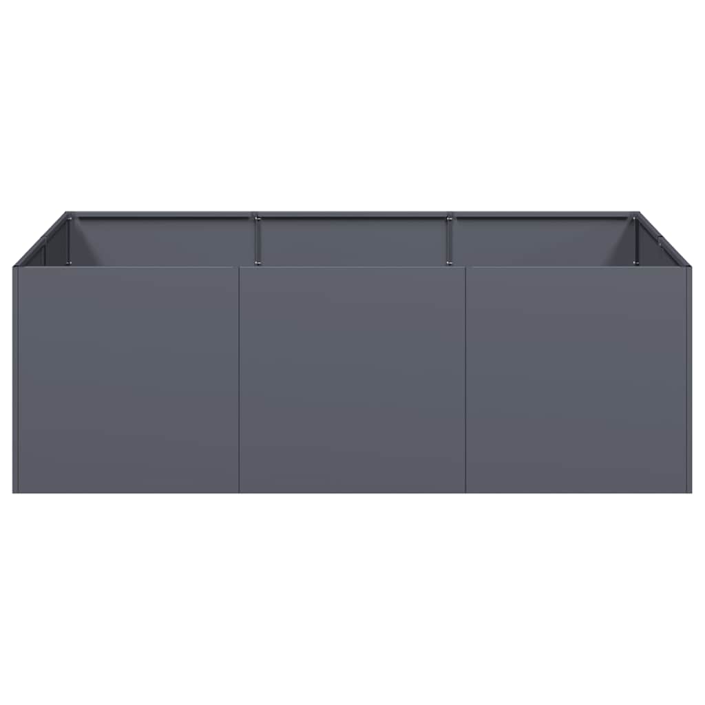Fioriera Antracite 120x80x40 cm in Acciaio