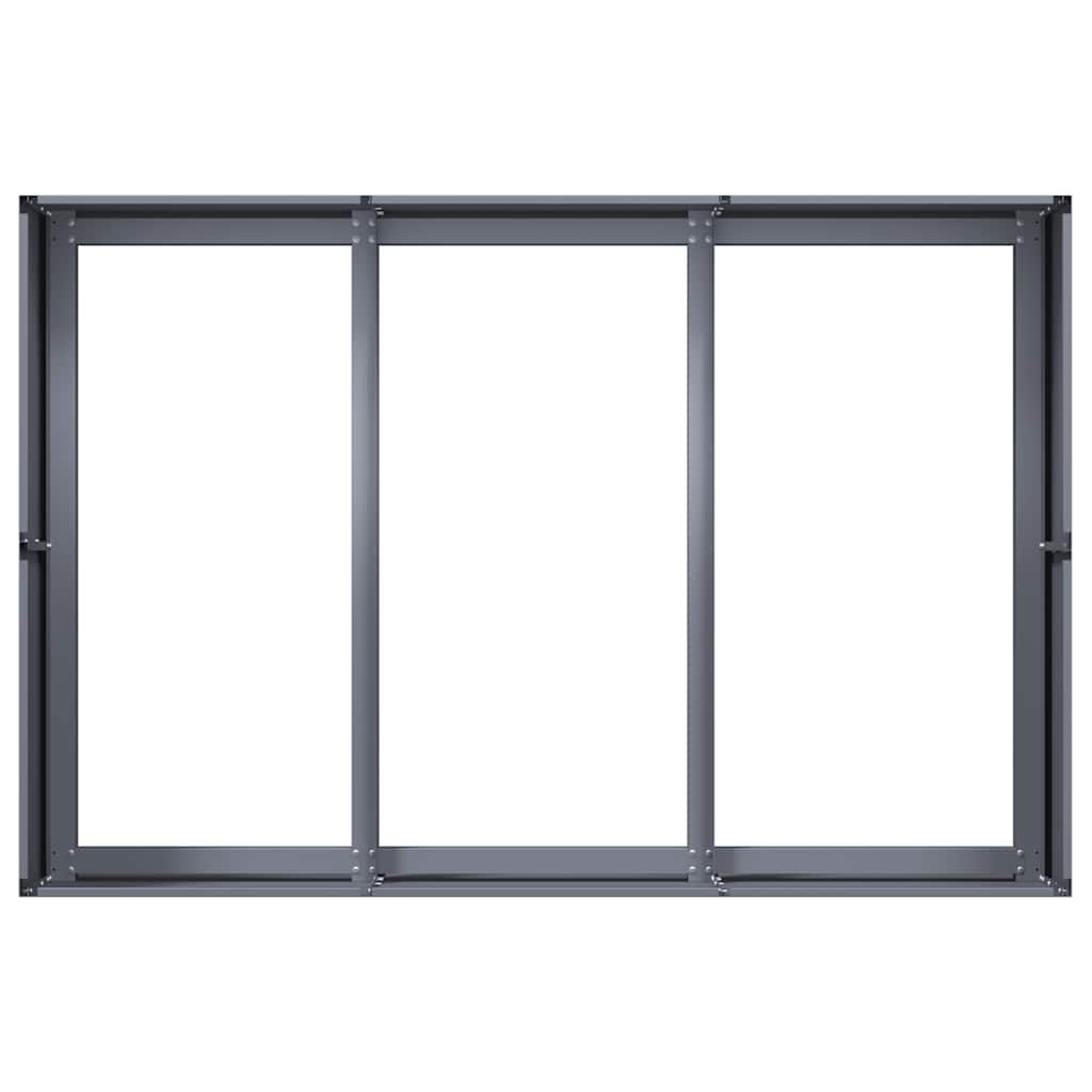 Fioriera Antracite 120x80x40 cm in Acciaio