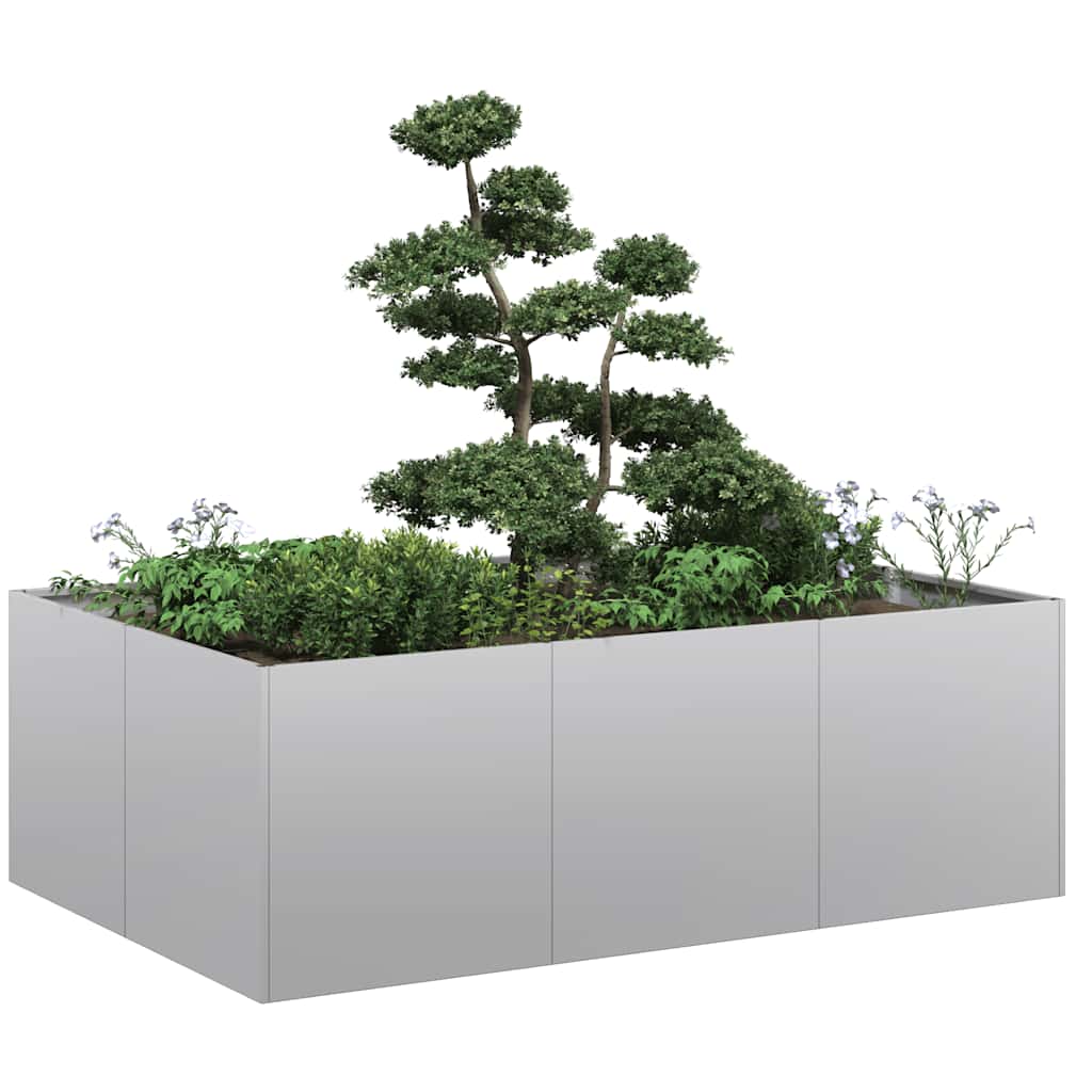 Fioriera 120x80x40 cm in Acciaio Zincato | homemem39