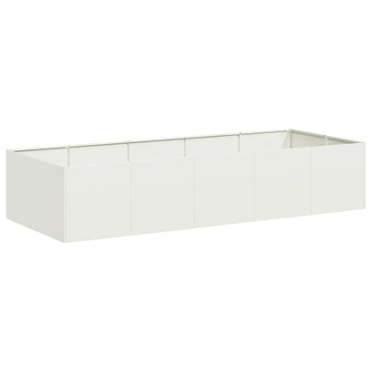 Fioriera Bianca 200x80x40 cm in Acciaio