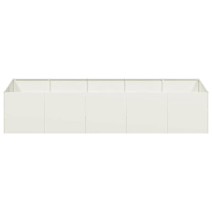 Fioriera Bianca 200x80x40 cm in Acciaio