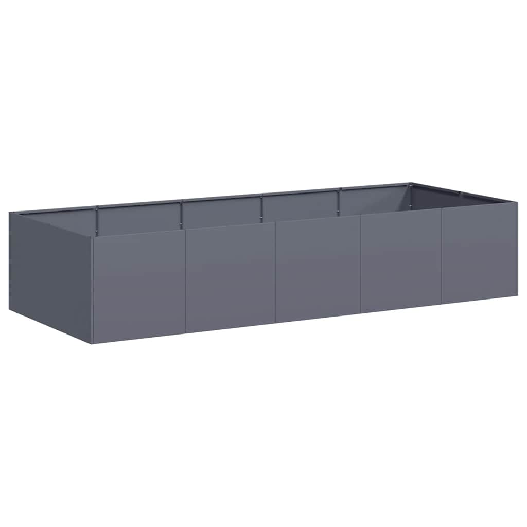 Fioriera Antracite 200x80x40 cm in Acciaio