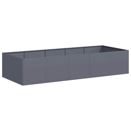 Fioriera Antracite 200x80x40 cm in Acciaio