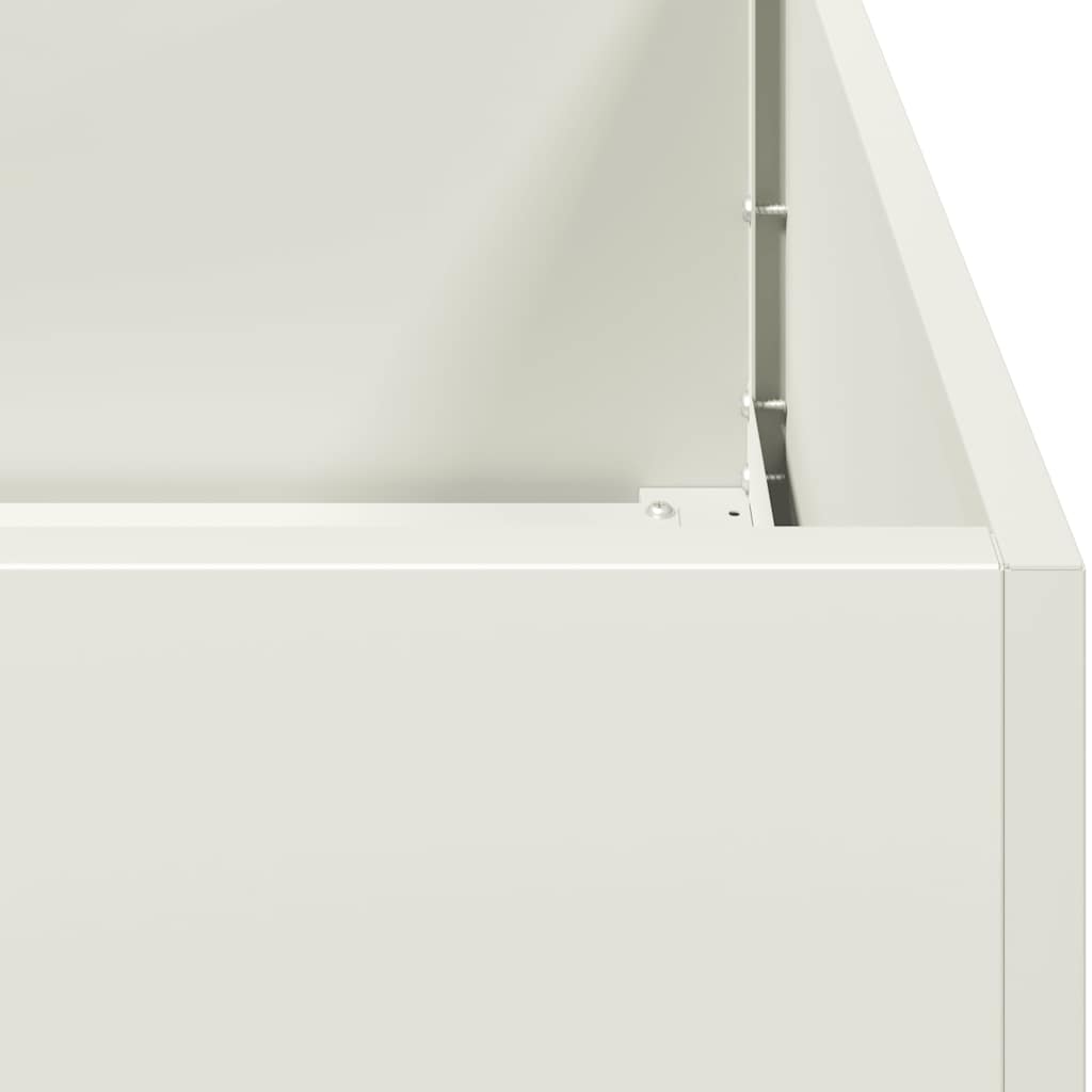 Fioriera Bianca 280x80x40 cm in Acciaio