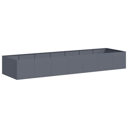 Fioriera Antracite 280x80x40 cm in Acciaio