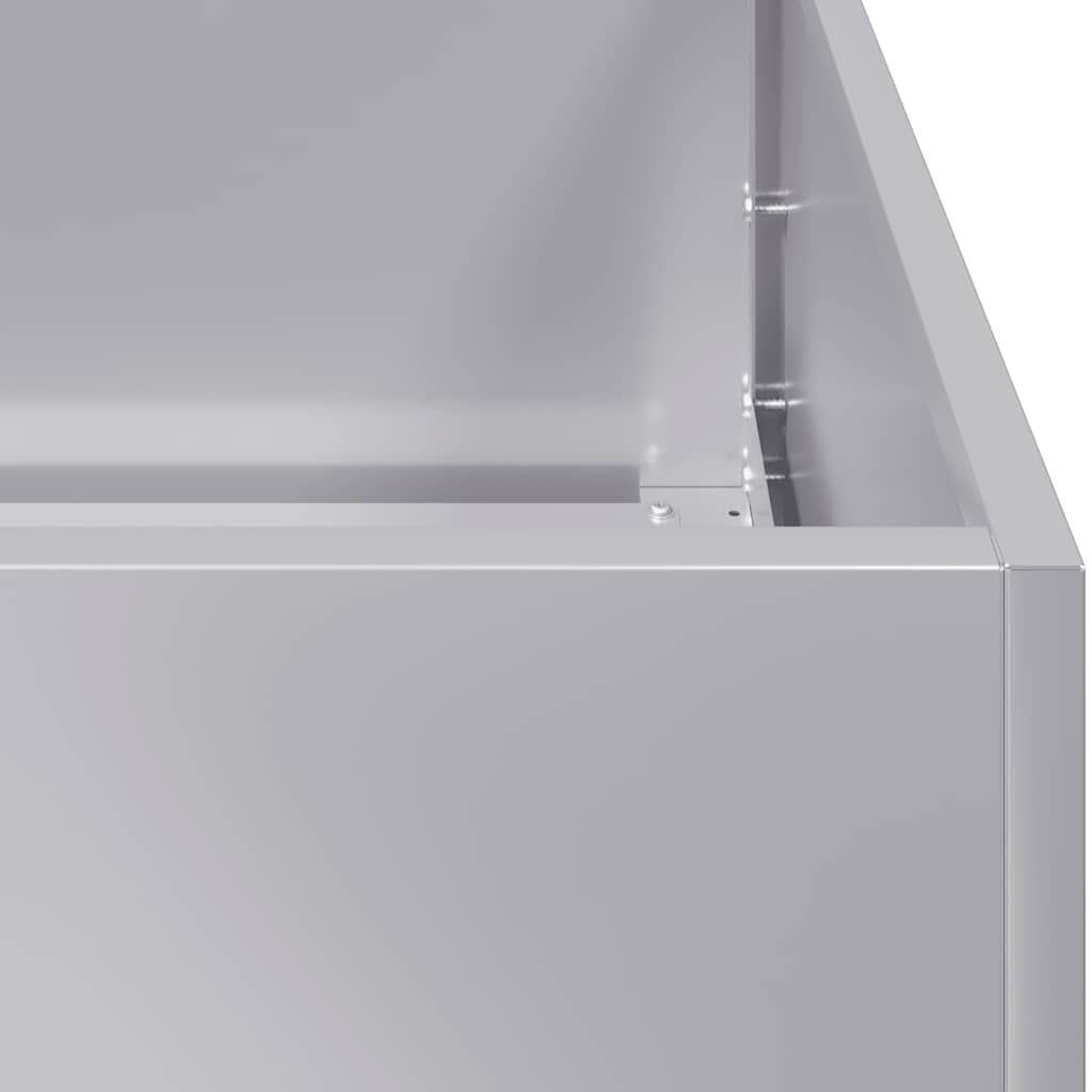Fioriera 280x80x40 cm in Acciaio Zincato