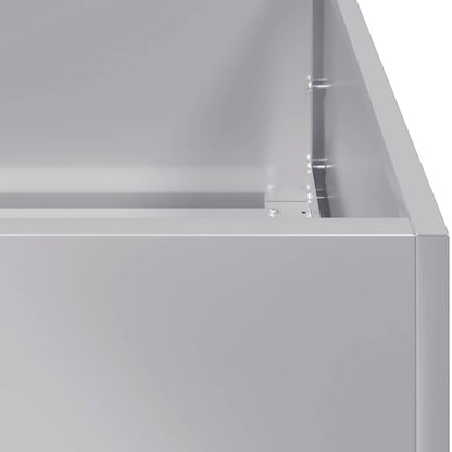 Fioriera 280x80x40 cm in Acciaio Zincato