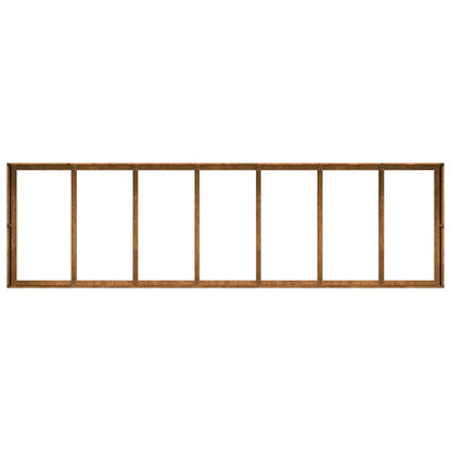 Fioriera Arrugginita 280x80x40 cm in Acciaio Corten