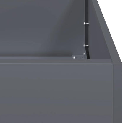 Fioriera Antracite 360x80x40 cm in Acciaio | homemem39