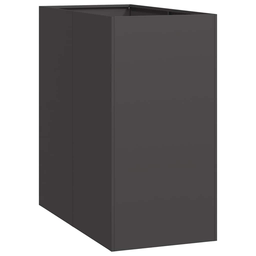 Fioriera Nera 40x80x80 cm in Acciaio