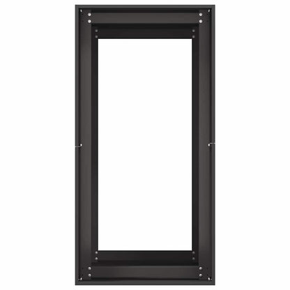 Fioriera Nera 40x80x80 cm in Acciaio