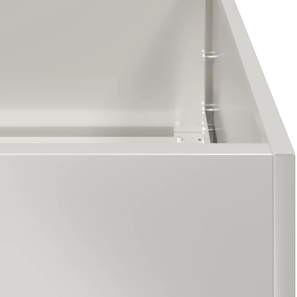 Fioriera 40x80x80 cm in Acciaio Inox - homemem39