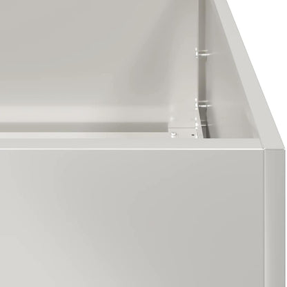 Fioriera 40x80x80 cm in Acciaio Inox - homemem39