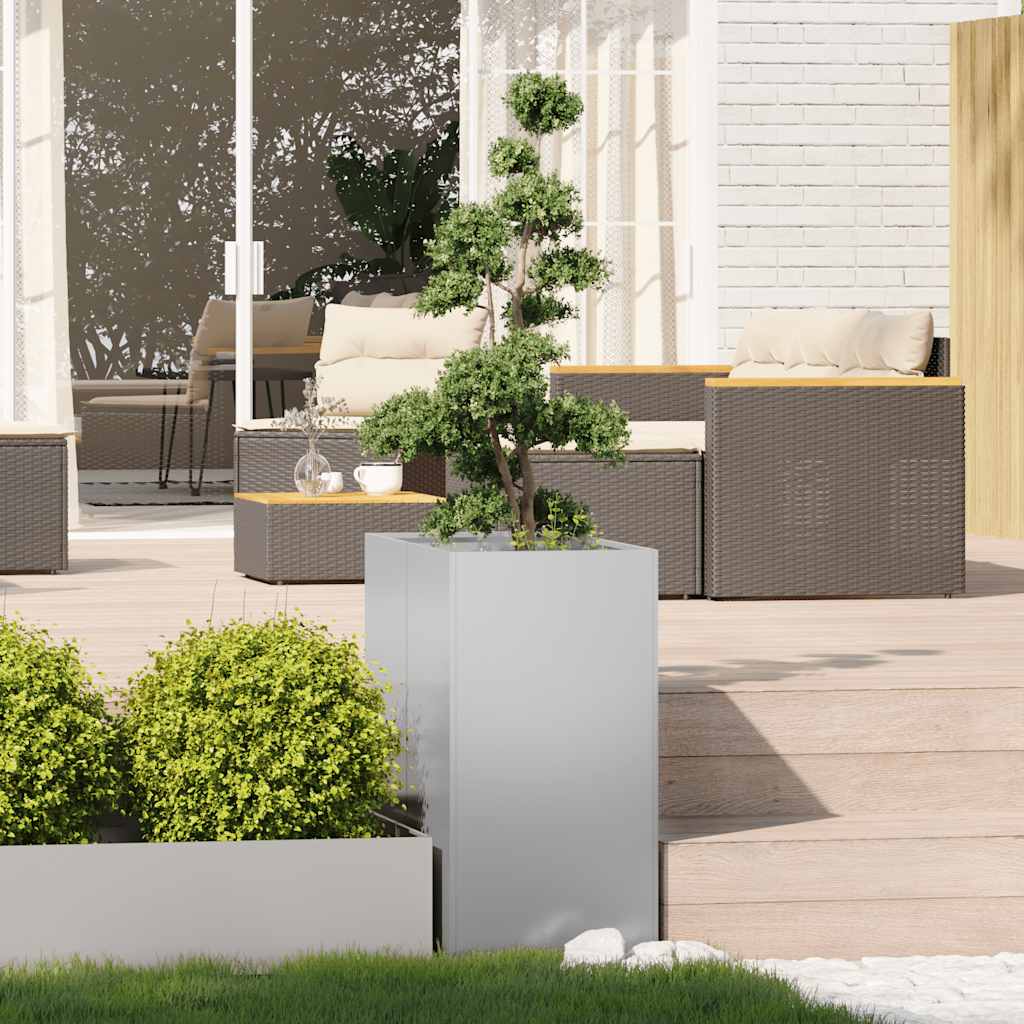 Fioriera 40x80x80 cm in Acciaio Zincato | homemem39